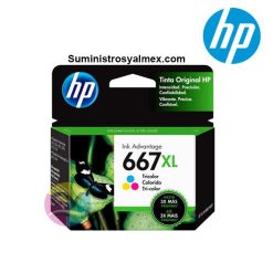 tinta hp 667xl tricolor 330pgs