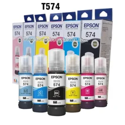 pack de tinta epson t574 negro y colores L8050, L18050 original