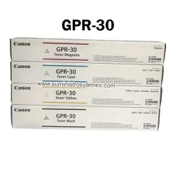 Pack Toner Canon GPR-30 Negro y Colores Original