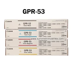 Pack Toner Canon GPR-53 Negro y Colores