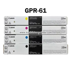 Pack Toner Canon GPR-61 Negro y Colores Original