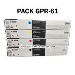 Alternative view of Pack Toner Canon GPR-61 Negro y Color, C5840i, C5870i Original