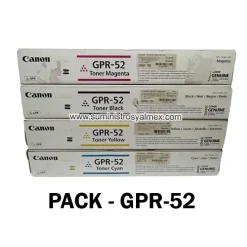 Alternative view of Pack Toner Canon GPR-52 Negro y Color, iR C1325iF Original
