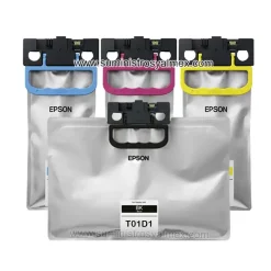 bolsa de tinta epson t01d negro y colores