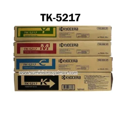 Pack Toner Kyocera TK-5217 Negro y Color