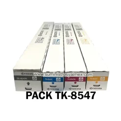 Pack Toner Kyocera TK-8547 Negro y Colores