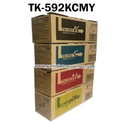 Pack Toner TK-592 negro y colores Original