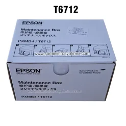 caja de mantenimiento epson t6712 wf-6090, 6590