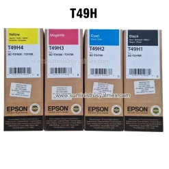 pack de tinta epson t49h los 4 sc-t3100x, sc-t3100x