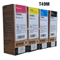 pack de tinta epson t49m los 4 colores sc-170, sc-570, sc-571