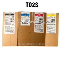 juego de tinta t02s x 4 colores