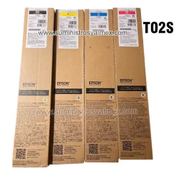kit de tinta epson t02s negro y colores