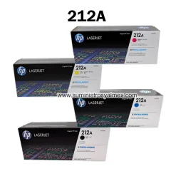 Kit Cartucho HP 212A Negro y Colores