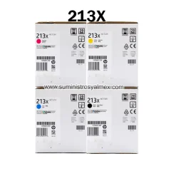 Alternative view of Pack Toner HP 213X Negro y Color, 5700, 6700, 6801 Original