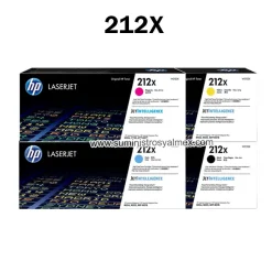 Pack Toner HP 212X Negro y Color Original