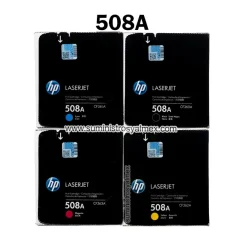 Kit Cartucho HP 508A negro y colores