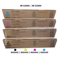 Pack Toner Ricoh IM C2000, IM C2500 Negro y Colores