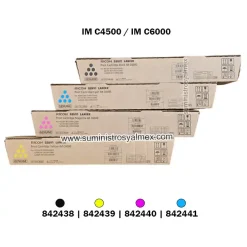 Pack Toner Ricoh IM C4500, IM C6000 Original