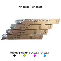 Pack Toner Ricoh MP C3503 MP C3504