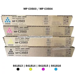 Pack Toner Ricoh MP C3503 Negro y Color