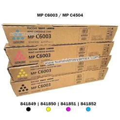 Pack Toner Ricoh MP C6003 Original