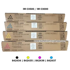 Toner Ricoh IM C3000, IM C3500 Negro y Color Original