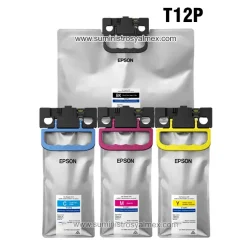 kit bolsa de tinta epson t12p los 4 colores para ep-c800, em-c800