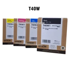 pack de tinta epson t40w los 4 colores para sc-t2170, sc-t3170, sc-t5170, sc-t3170m, sc-t5170m