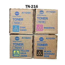 Pack Toner Konica Minolta TN-216 Negro y Colores