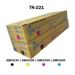 Pack Toner Konica Minolta TN221 Negro y Colores