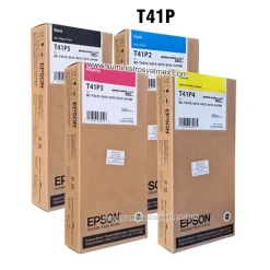 Pack de tinta epson t41p negro y colores sc-t3470, sc-t3475, sc-t5470, sc-t5475, sc-t5470m original