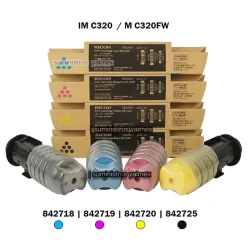 Toner Ricoh IM C320 Negro y Color Original