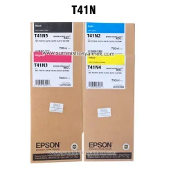 kit de tinta epson t41n negro y colores sc-t3470, sc-t3475, sc-t5470, sc-t5475, sc-t5470m