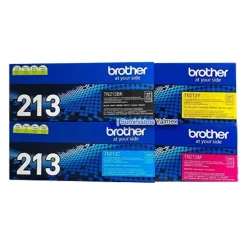 Pack Toner Brother TN213 L3270, L3551, L3750 Negro y Color Original