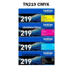 Pack Toner Brother TN219 CMYK, L3280, L3560, L3760 Original