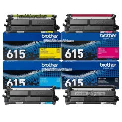 Pack Toner Brother TN-615 CMYK Original HL-L8570CDW, MFC-8730CDW, MFC-L8970CDW