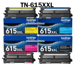 Pack Toner Brother TN-615XXL Negro y Colores, HL-L8570CDW, MFC-8730CDW, MFC-L8970CDW